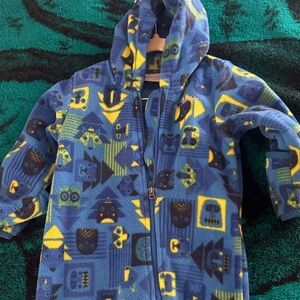 Columbia Blue and Yellow Fleece Onesie